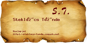 Steklács Tünde névjegykártya
